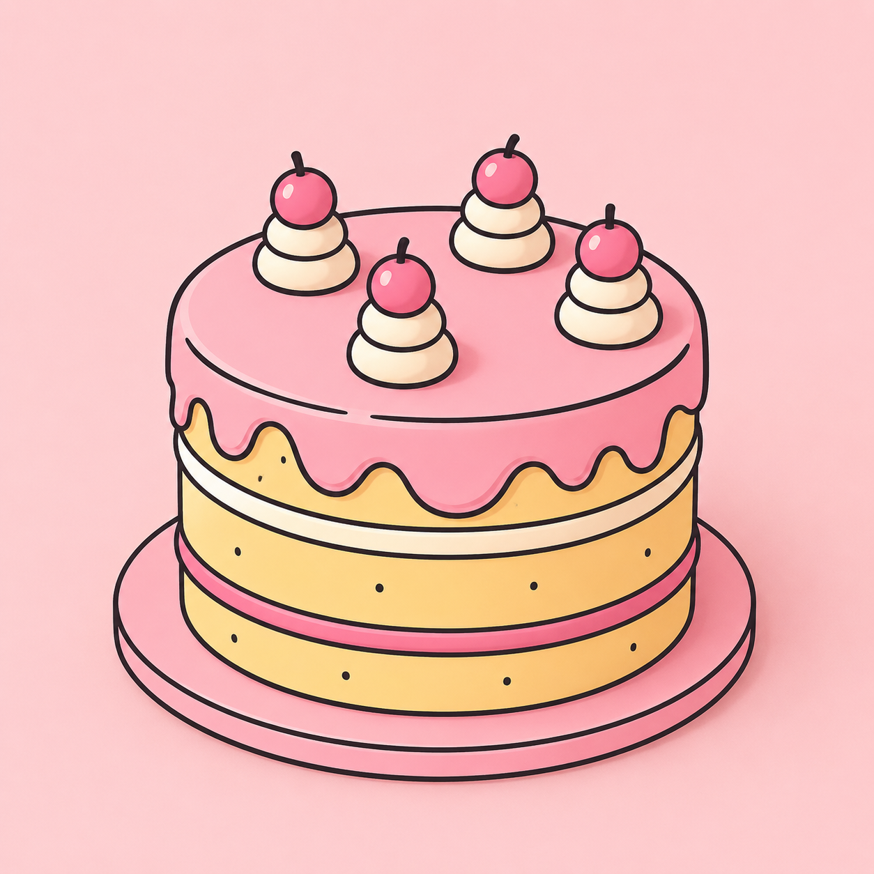 Torta estilo Cartoon Cake